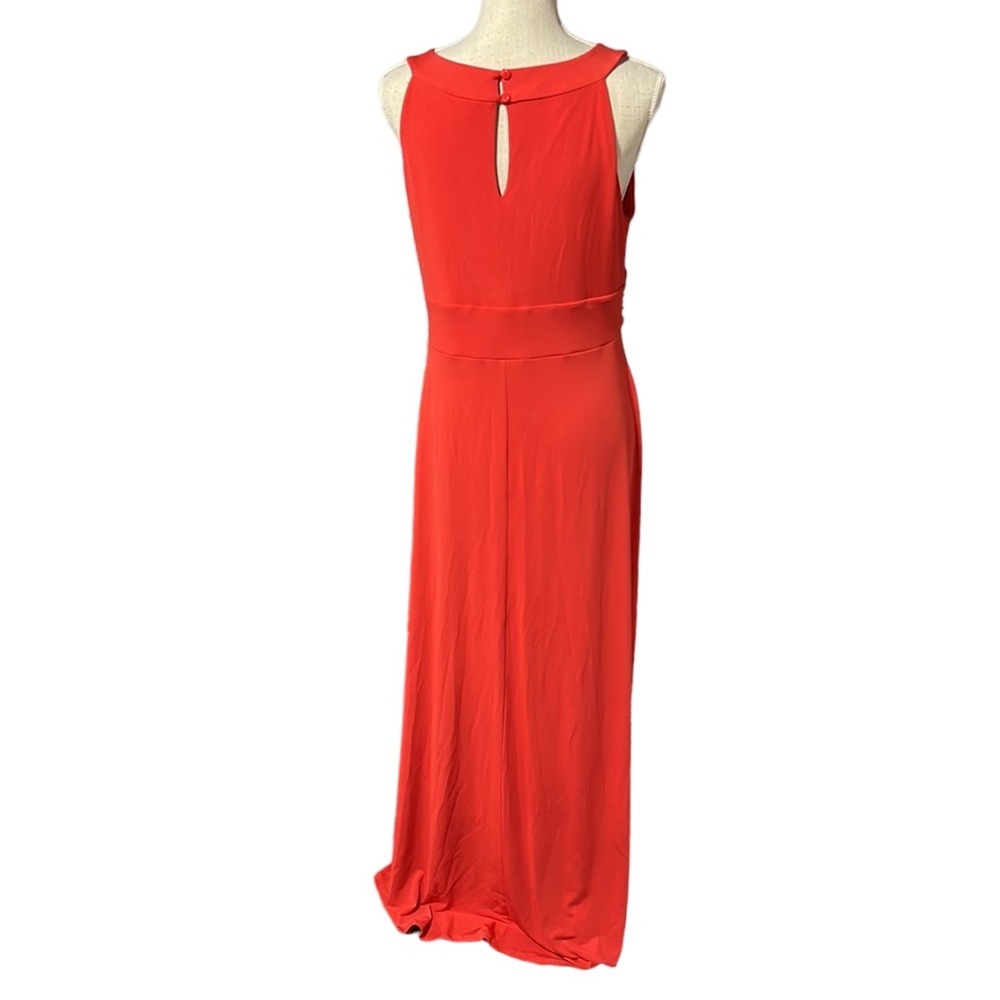 Enfocus Studio Sleeveless Halter Top Maxi Dress Orange Womens Size 14 - Picture 6 of 15